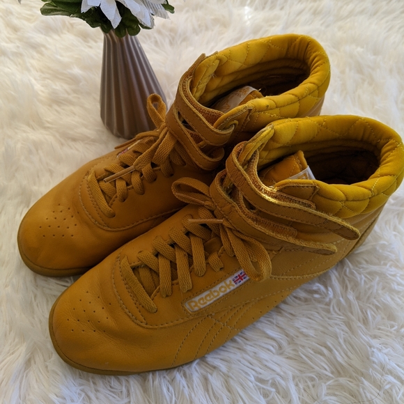 reebok high tops 80s womens brown